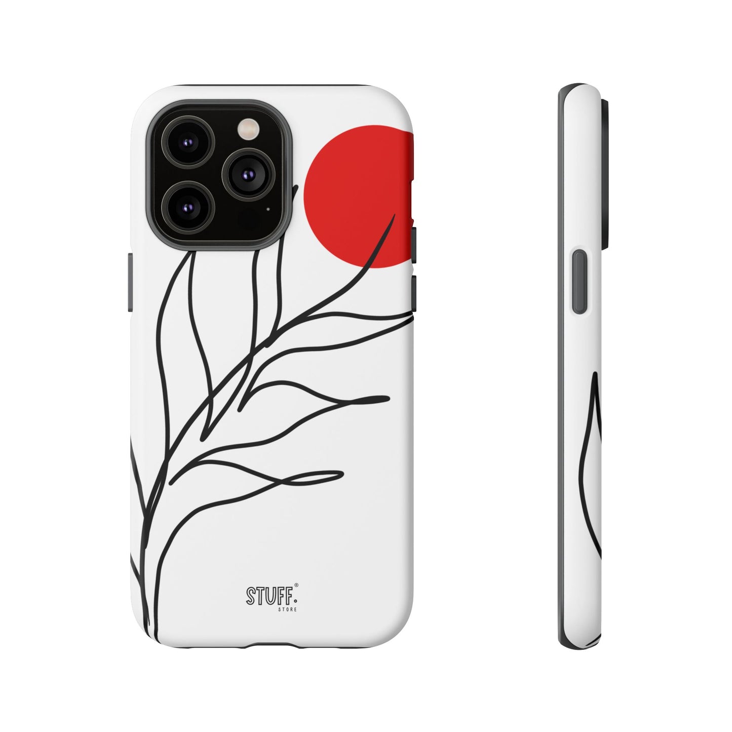 Red Sun Case | Coque résistante double protection avec Design Minimaliste