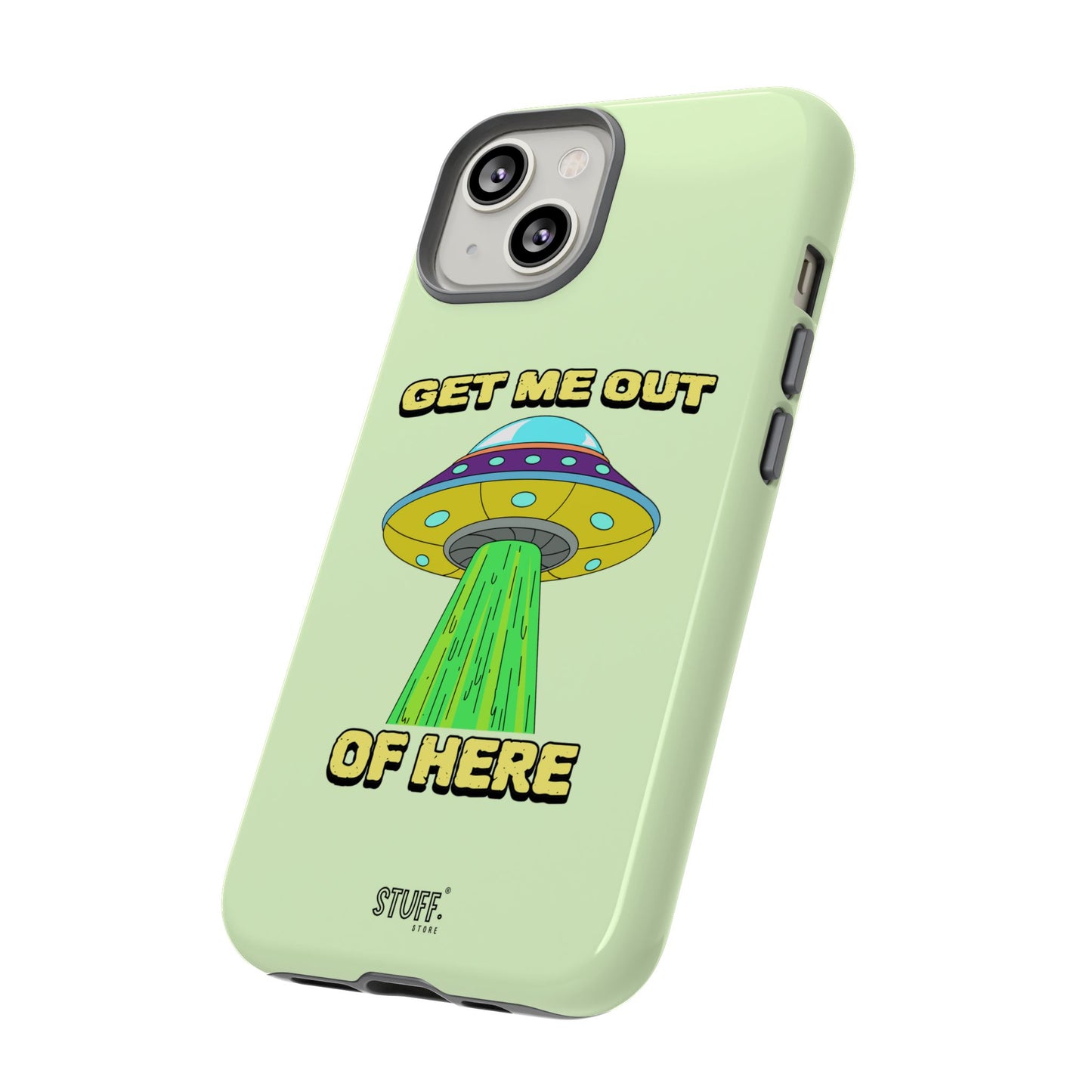 Get Me Out of Here | Coque résistante anti-choc — Vert Menthe