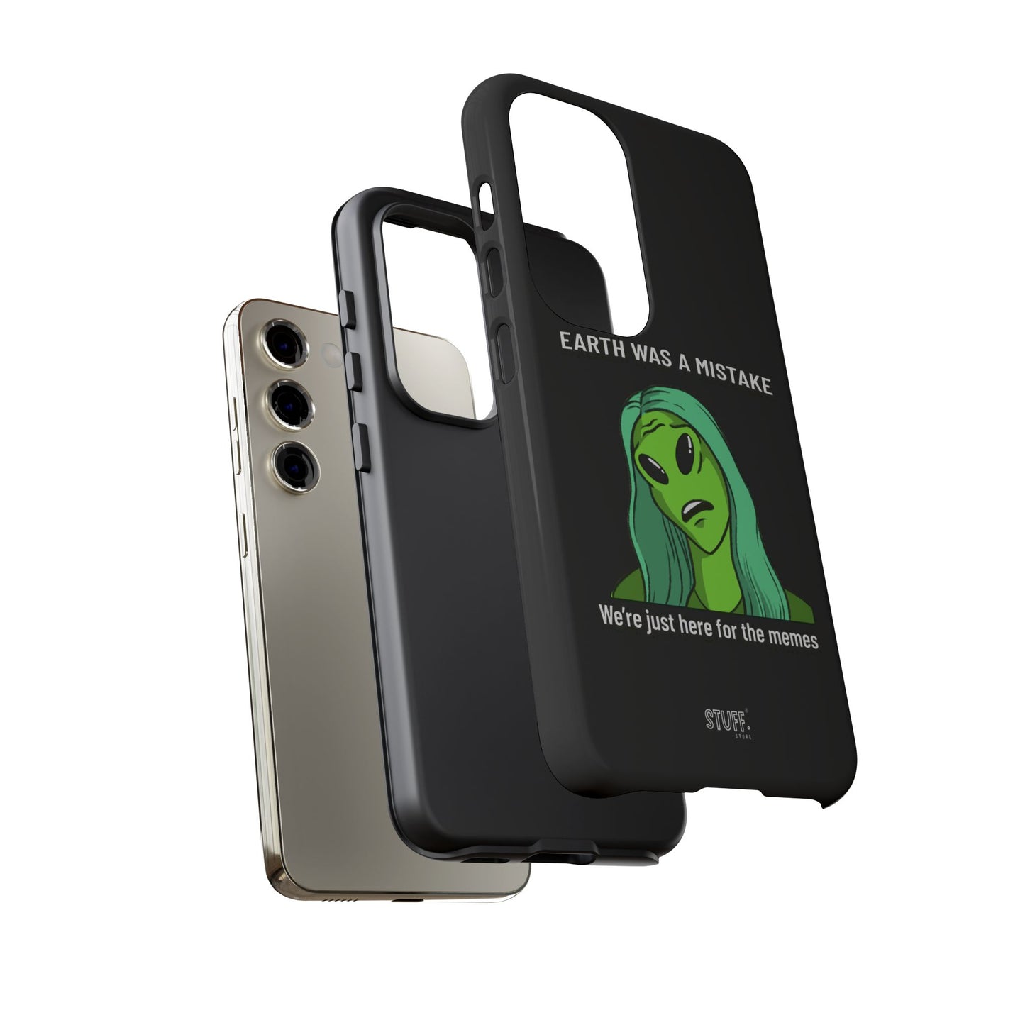 Meme Liking Alien Case | Coque résistante double protection pour les amateurs de Pop Culture
