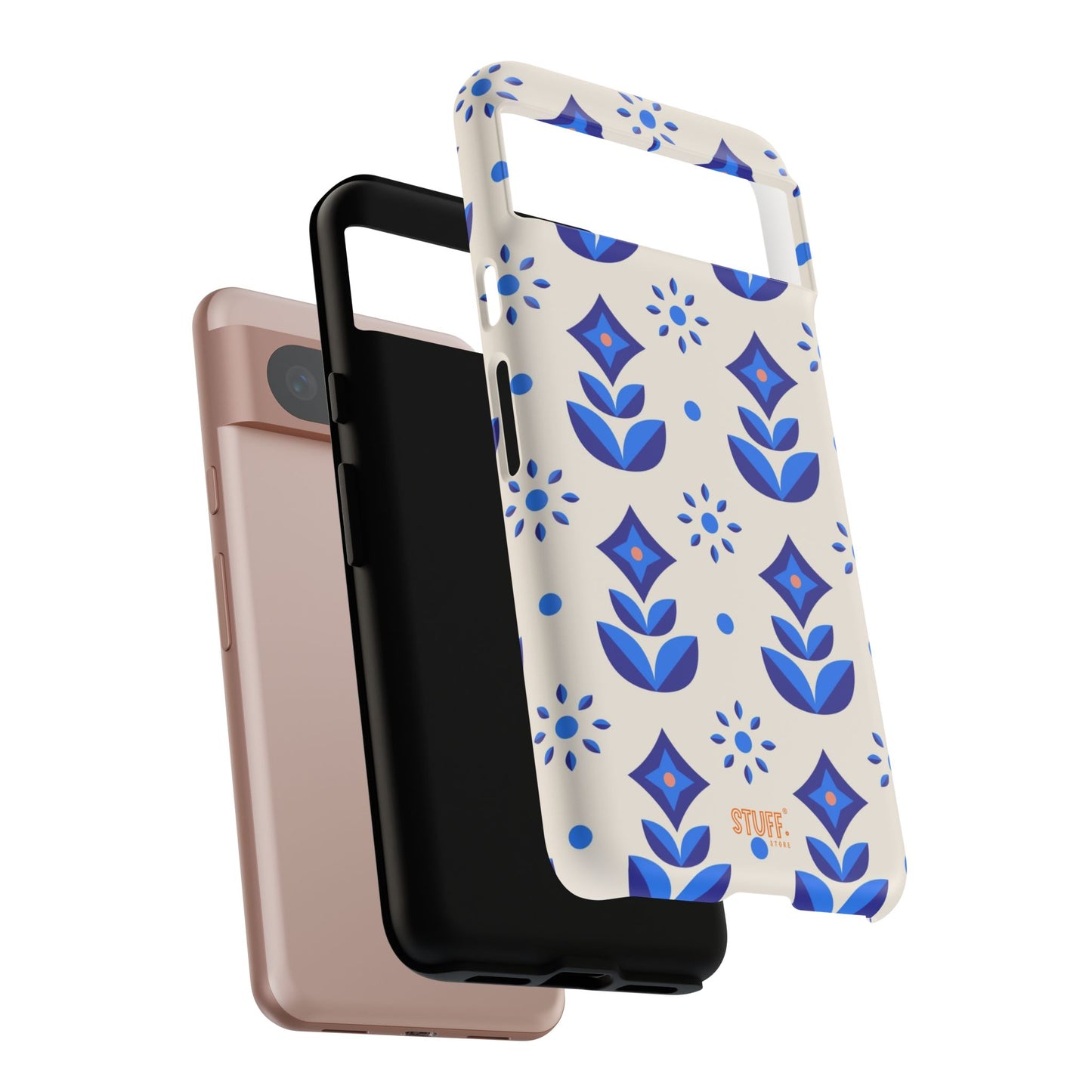 Floral Case | Coque résistante double protection avec Design Fleuri
