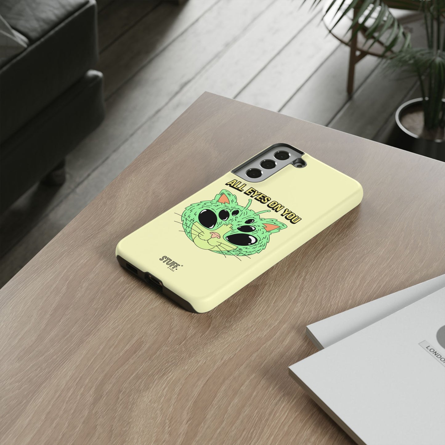 All Eyes on You Case | Coque résistante double protection avec Design Alien drôle