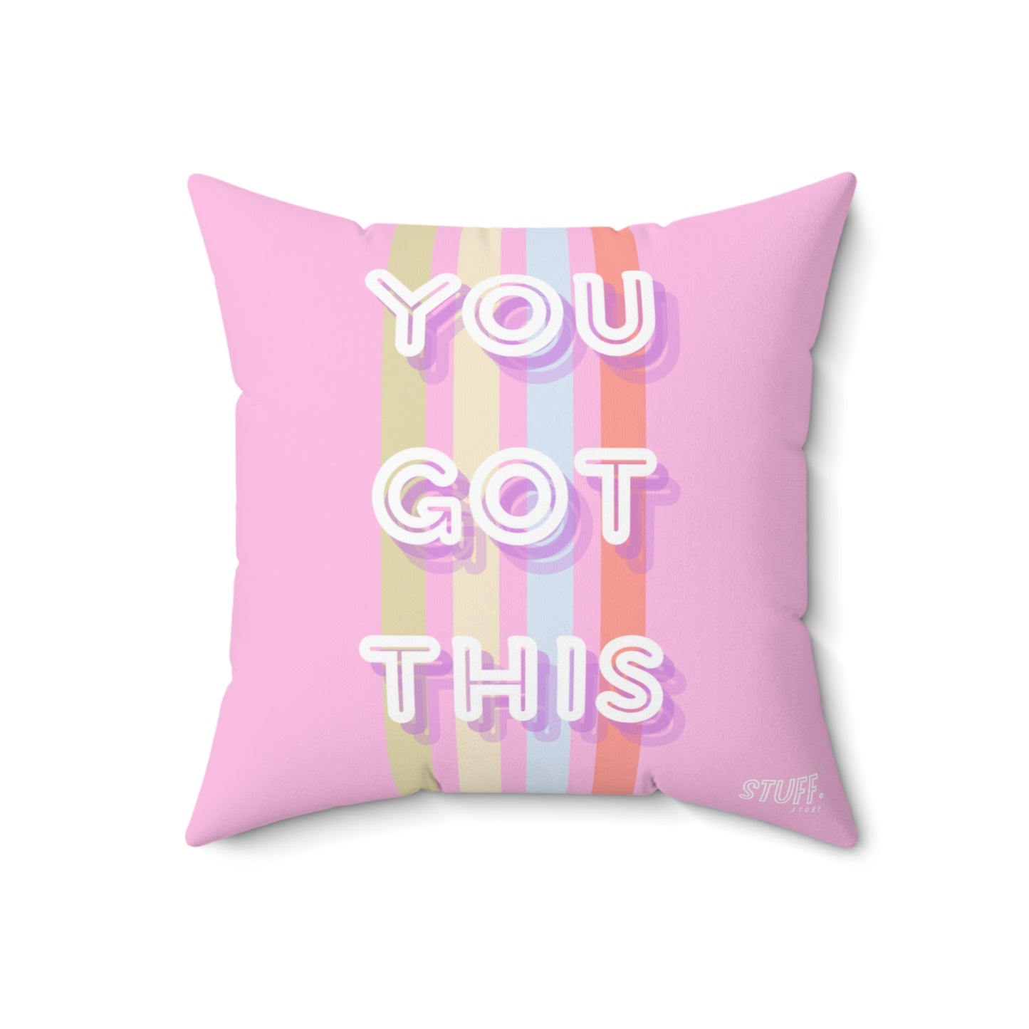 Coussin carré décoratif "You Got This"