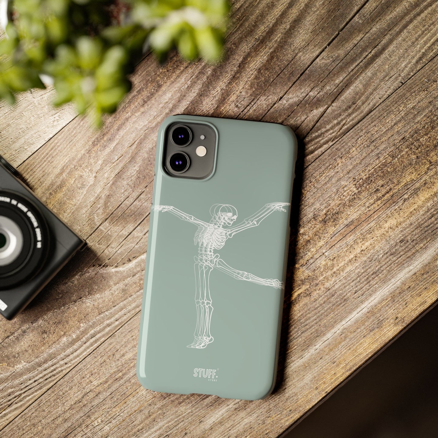 Bone-a-Rina | Coque slim durable et anti-chocs avec Design de Squelette Ballerine
