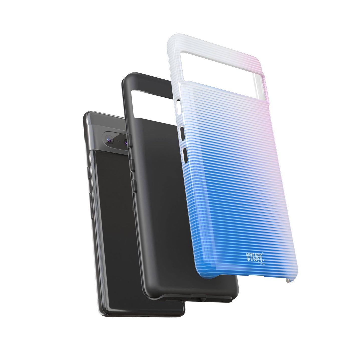 Gradient Case | Coque résistante double protection anti-choc - Dégradé Bleu & Rose