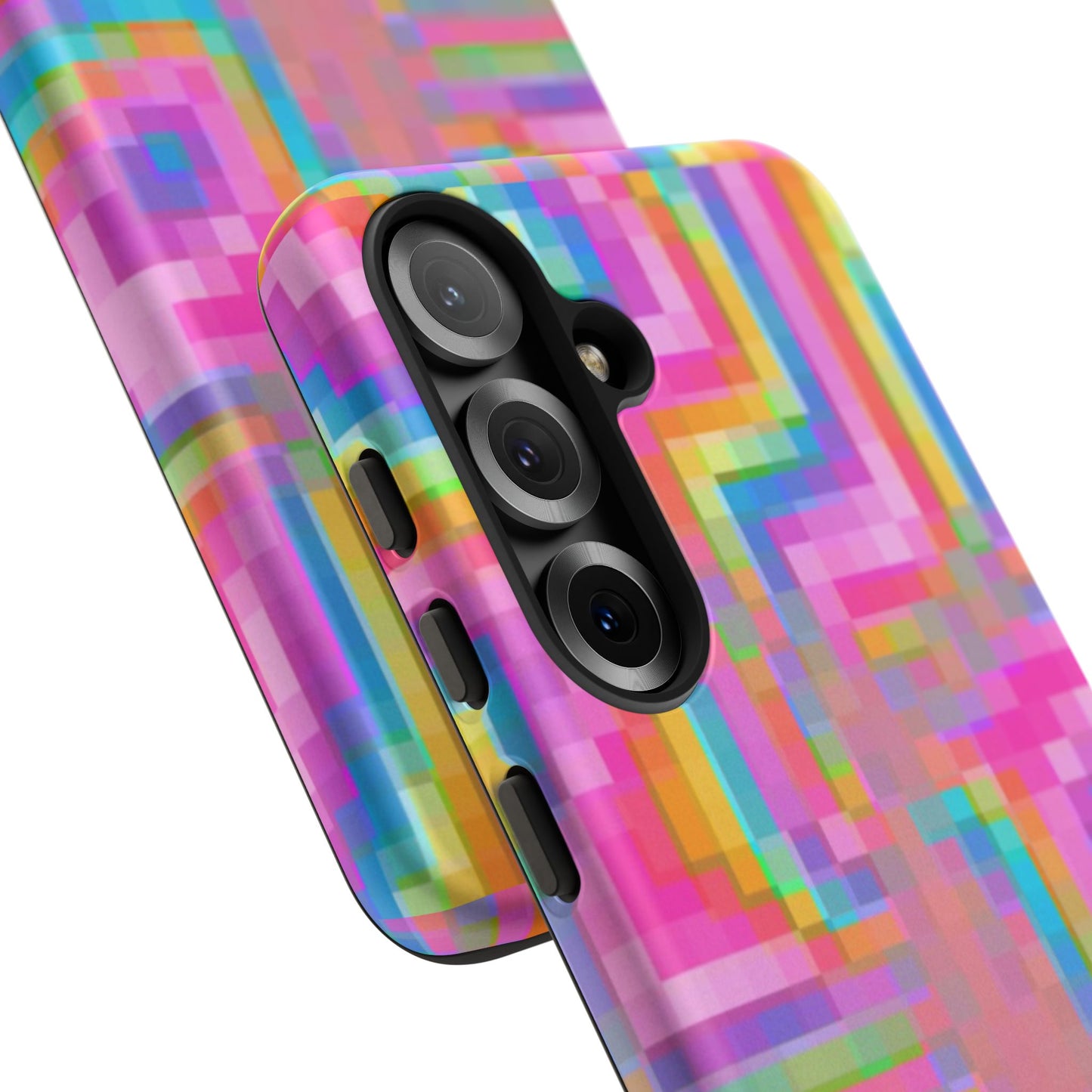 Pixel Case | Coque résistante double protection anti-choc - Motif pixels colorés