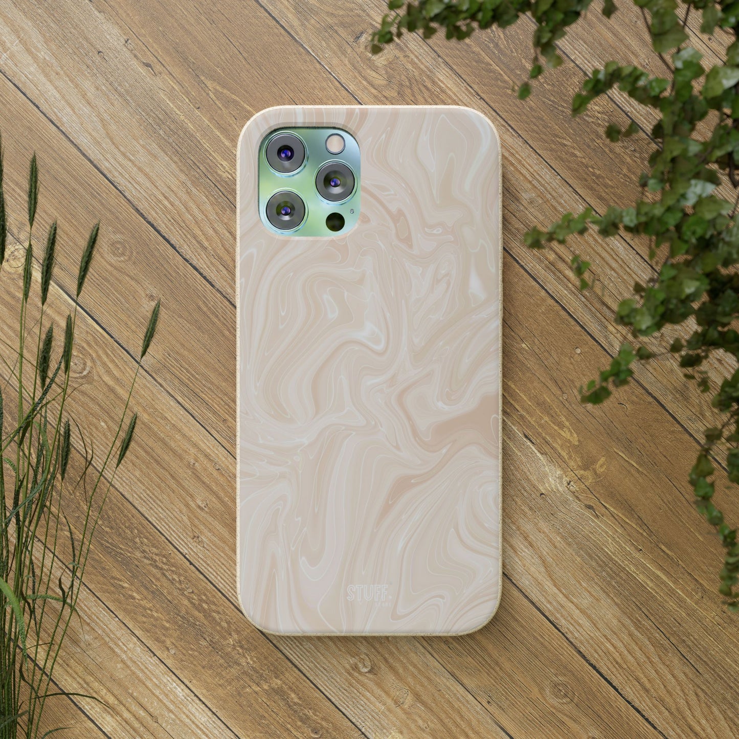 Liquid Marble Case | Coque Eco-Friendly en Bambou et Bioplastique Effet Marbré - Disponible avec Emballage Cadeau