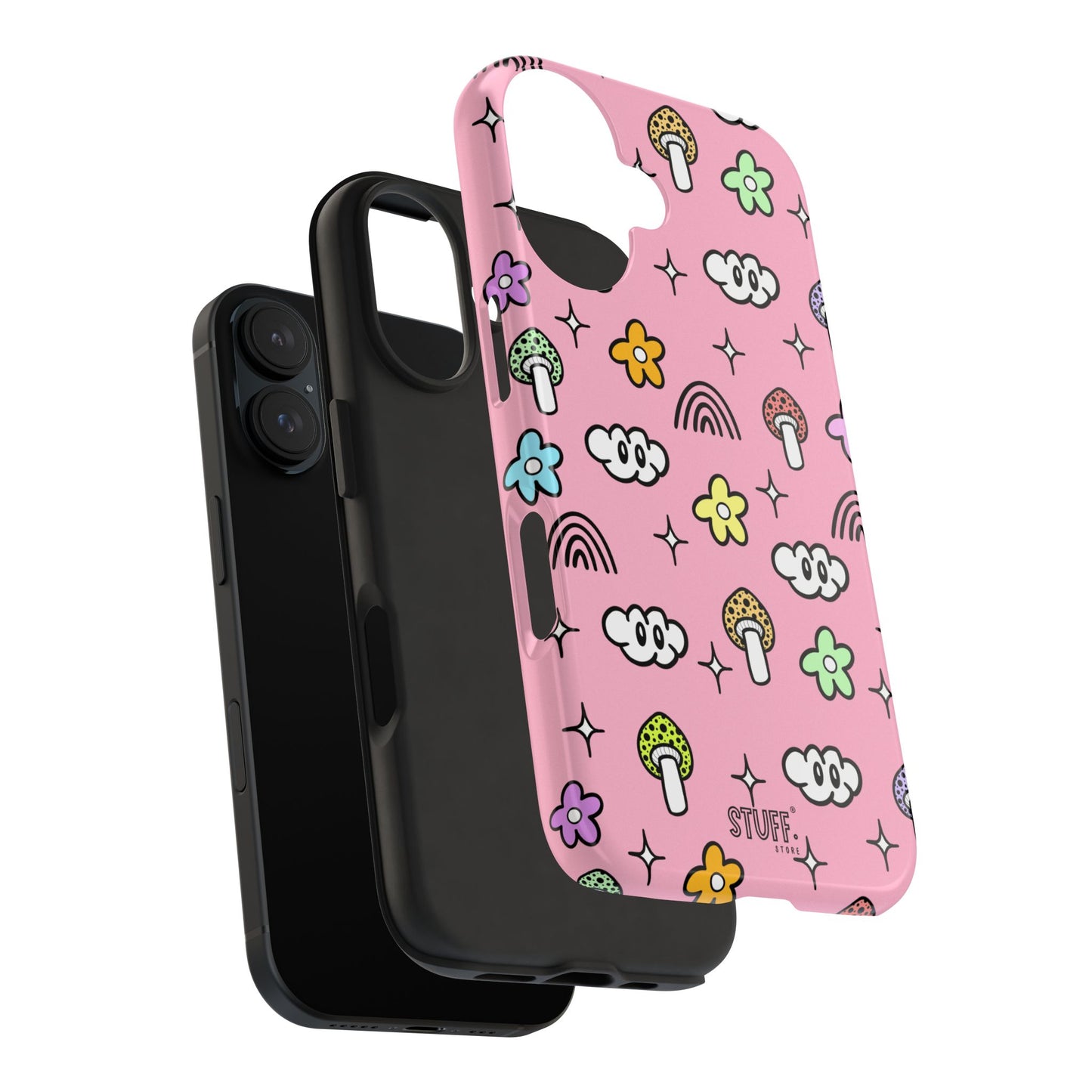 Pixie Case | Coque résistante double protection | Pixie Collection - Pink Matte Effect