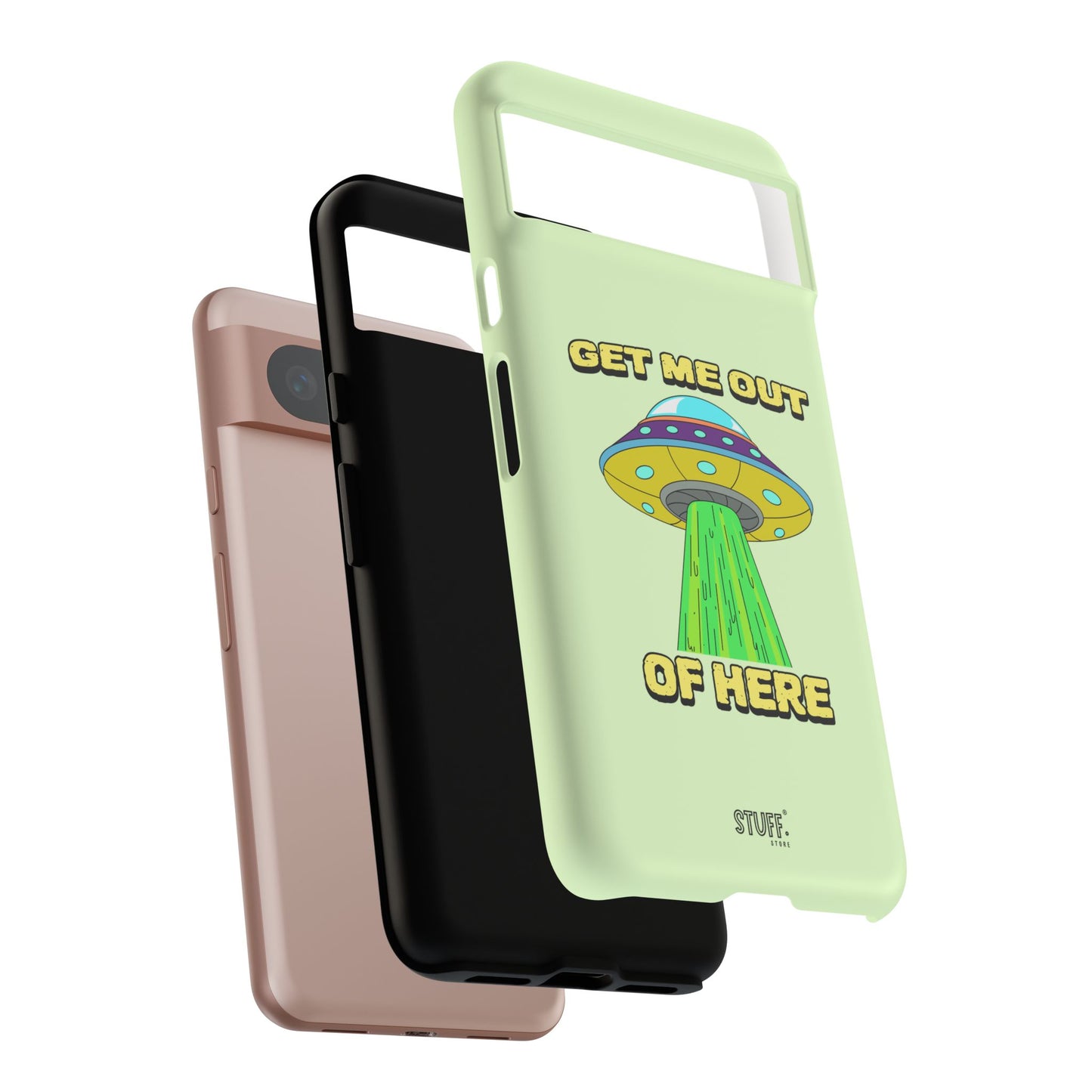 Get Me Out of Here | Coque résistante anti-choc — Vert Menthe