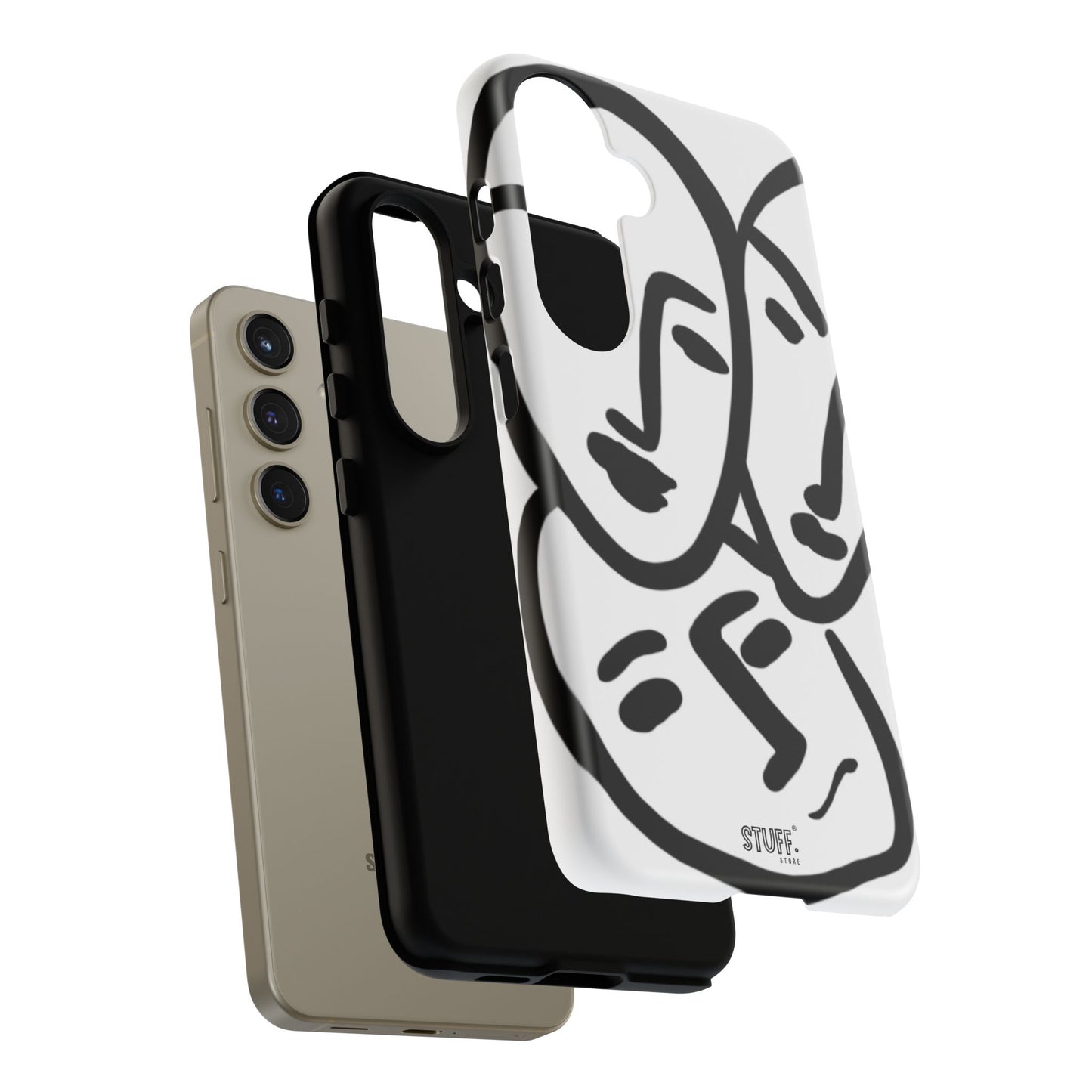 Les Trois Visages | Coque résistante double protection — inspiration Matisse