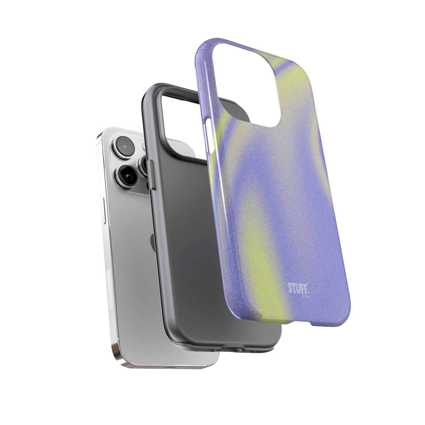 Vibrant Case | Coque résistante double protection anti-choc - Violet & Jaune