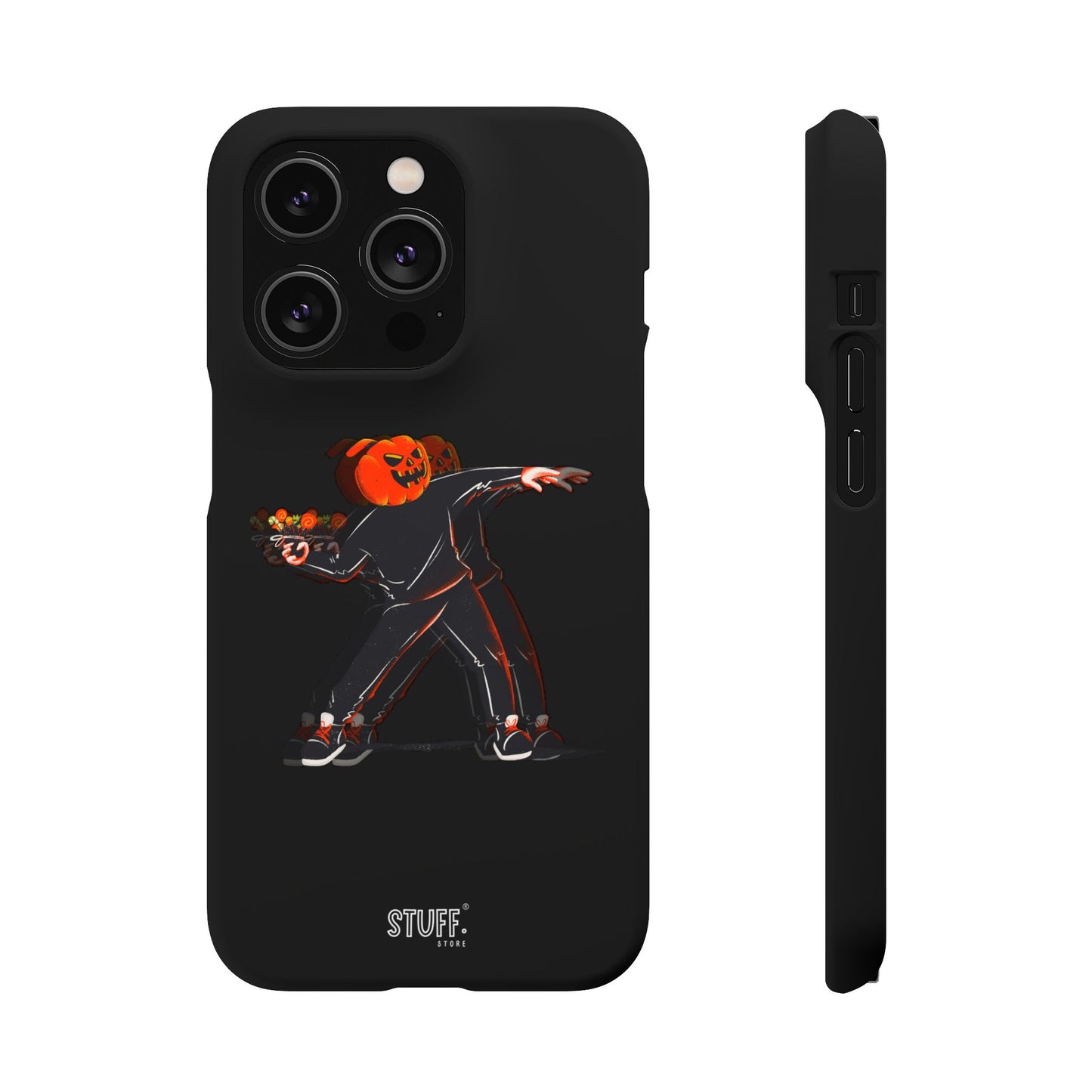 Pumpksy | Coque snap légère et résistante inspiration Banksy – Noir