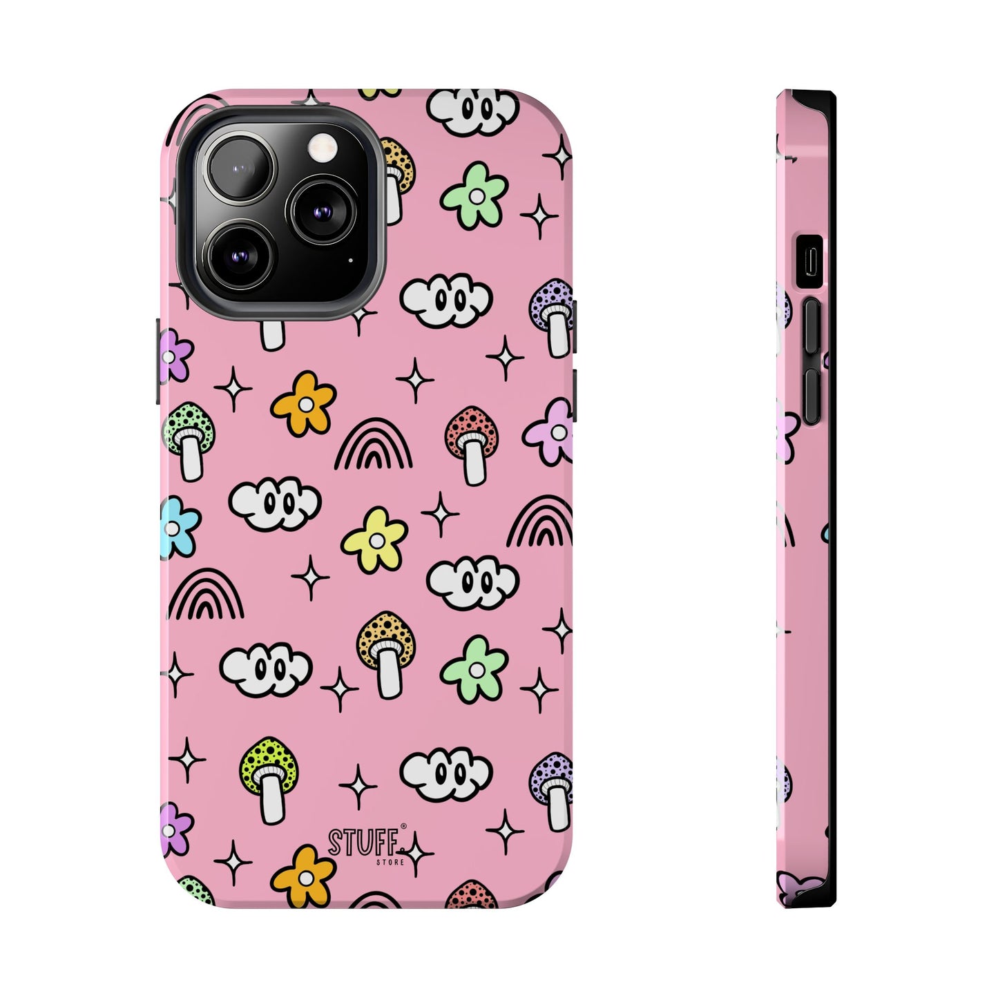 Pixie Case | Coque résistante double protection | Pixie Collection - Pink Matte Effect