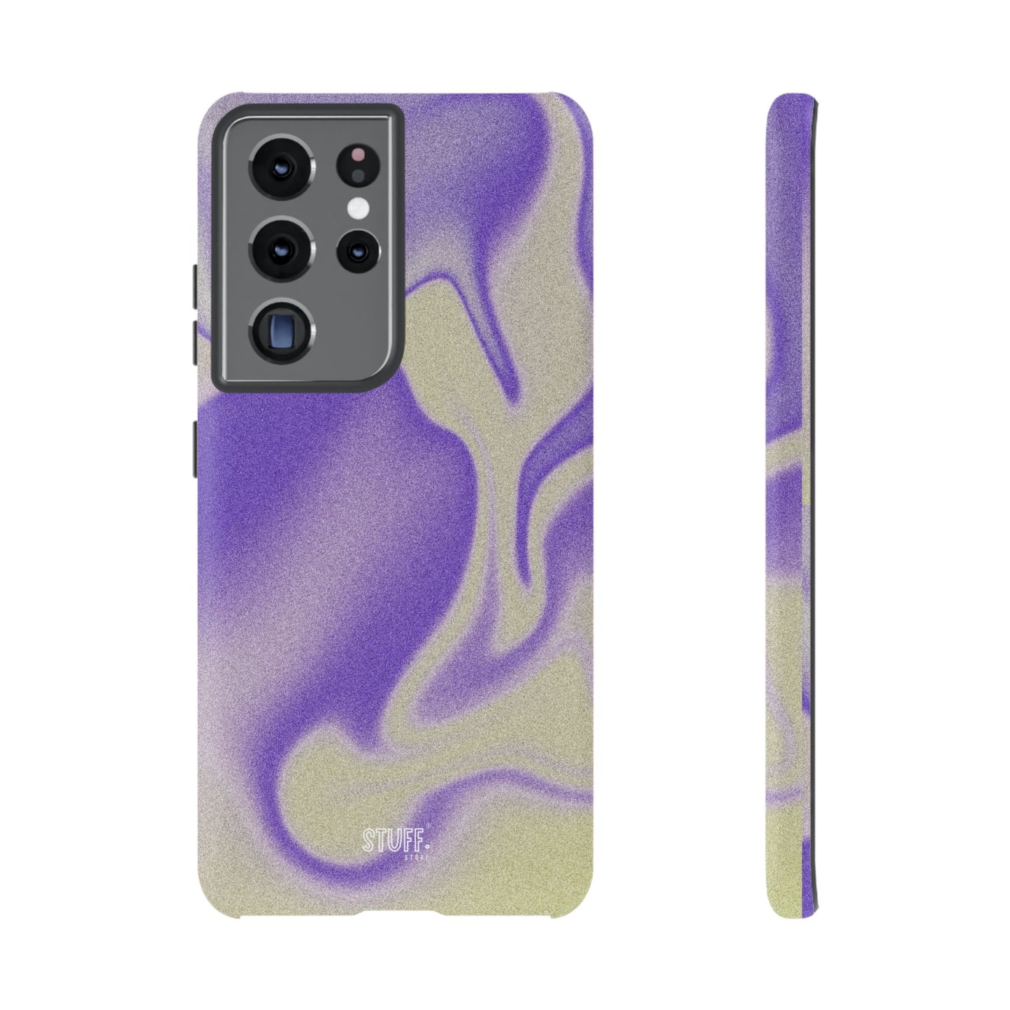 Swirly Case | Coque résistante double protection - Motif vague pourpre