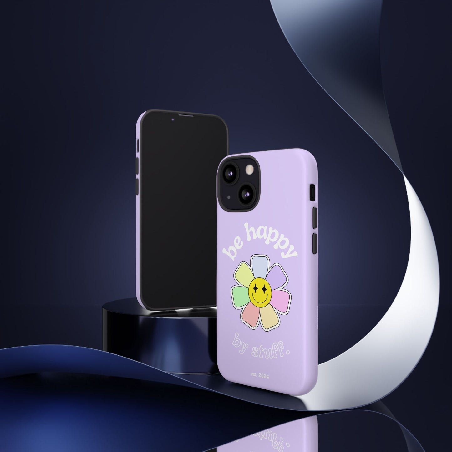 Be Happy Case | Coque résistante double protection avec Design Fleur Colorée