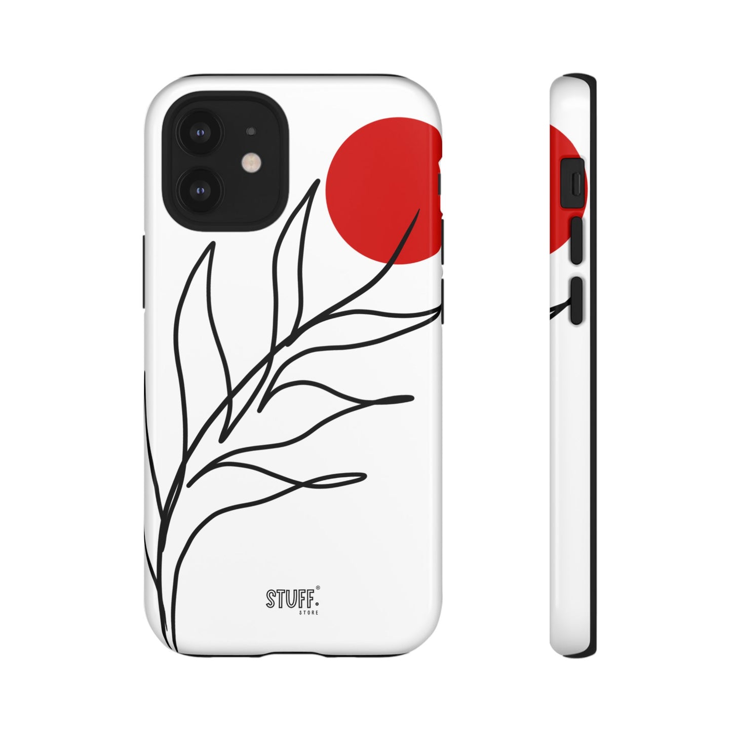 Red Sun Case | Coque résistante double protection avec Design Minimaliste
