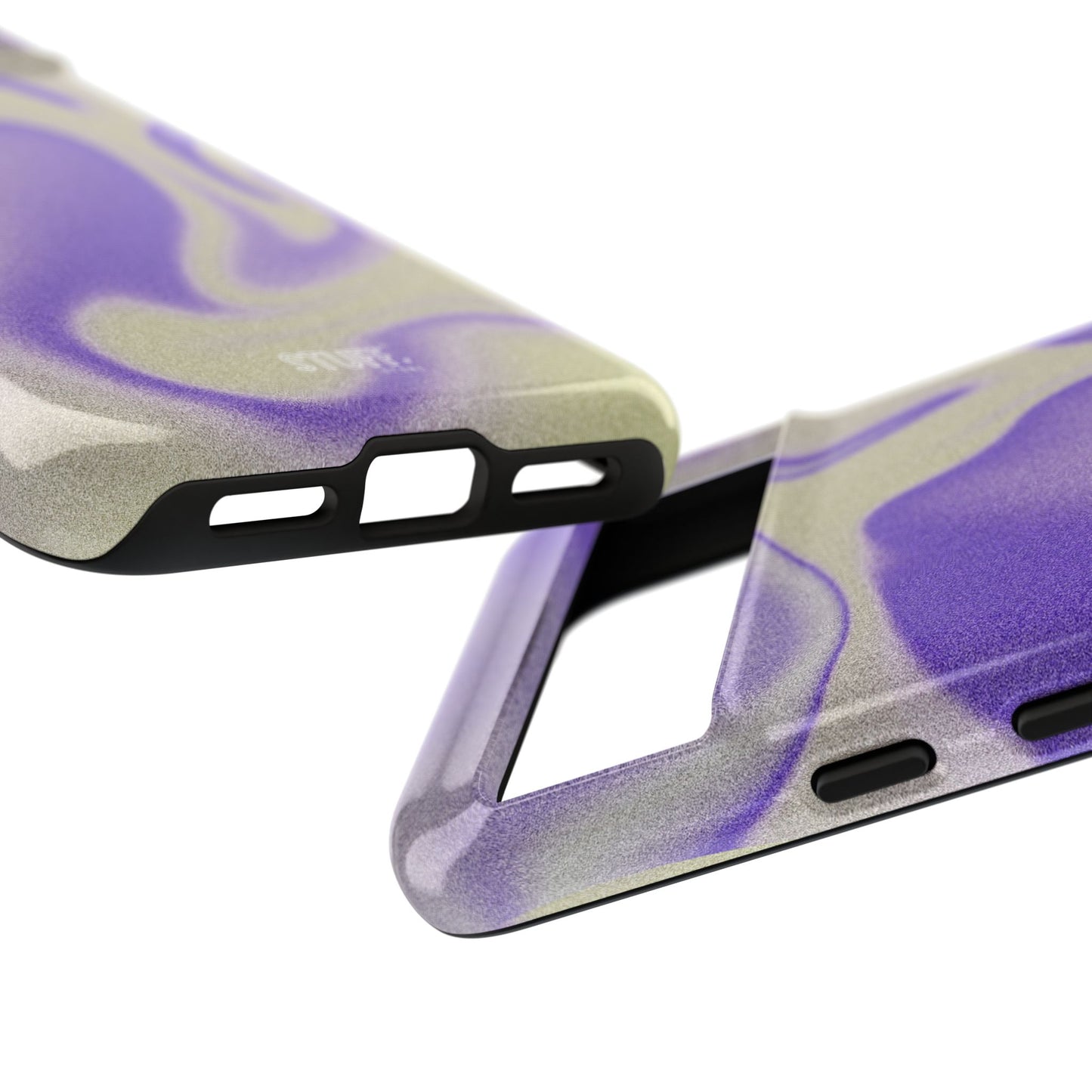 Swirly Case | Coque résistante double protection - Motif vague pourpre