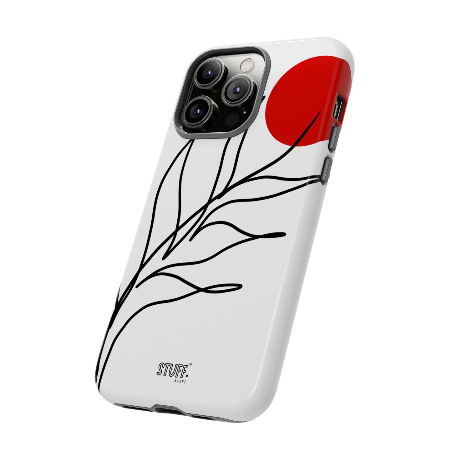 Red Sun Case | Coque résistante double protection avec Design Minimaliste