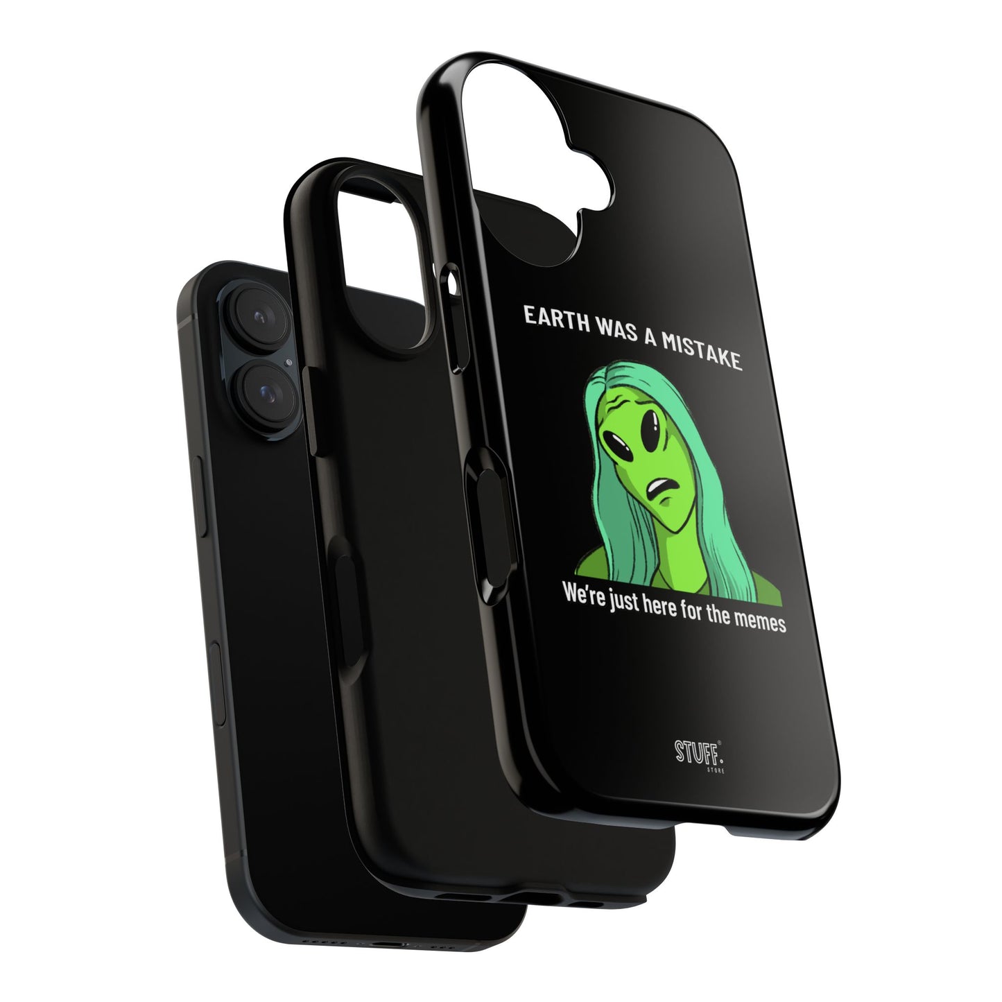 Meme Liking Alien Case | Coque résistante double protection pour les amateurs de Pop Culture