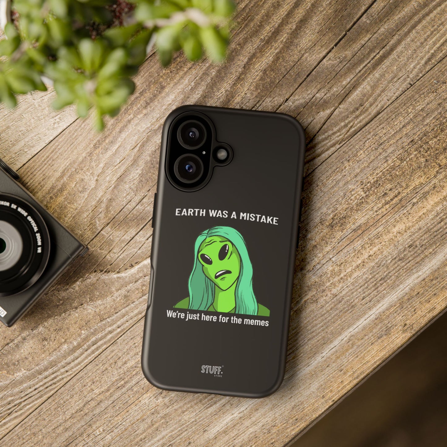 Meme Liking Alien Case | Coque résistante double protection pour les amateurs de Pop Culture