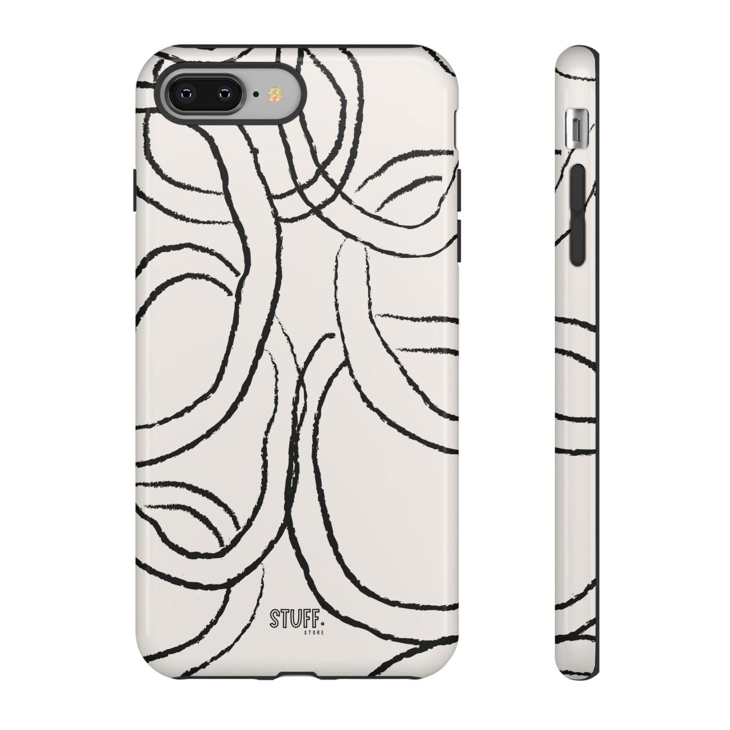 Doodly Case | Coque résistante double protection avec Design Gribouillis Minimaliste