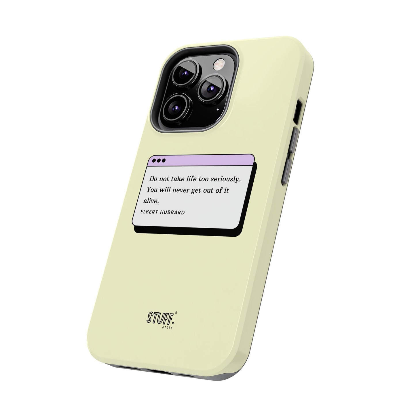 Window Case | Coque résistante à double protection avec citation – Design minimal & message puissant