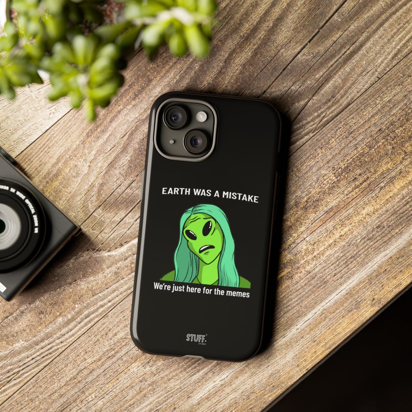 Meme Liking Alien Case | Coque résistante double protection pour les amateurs de Pop Culture