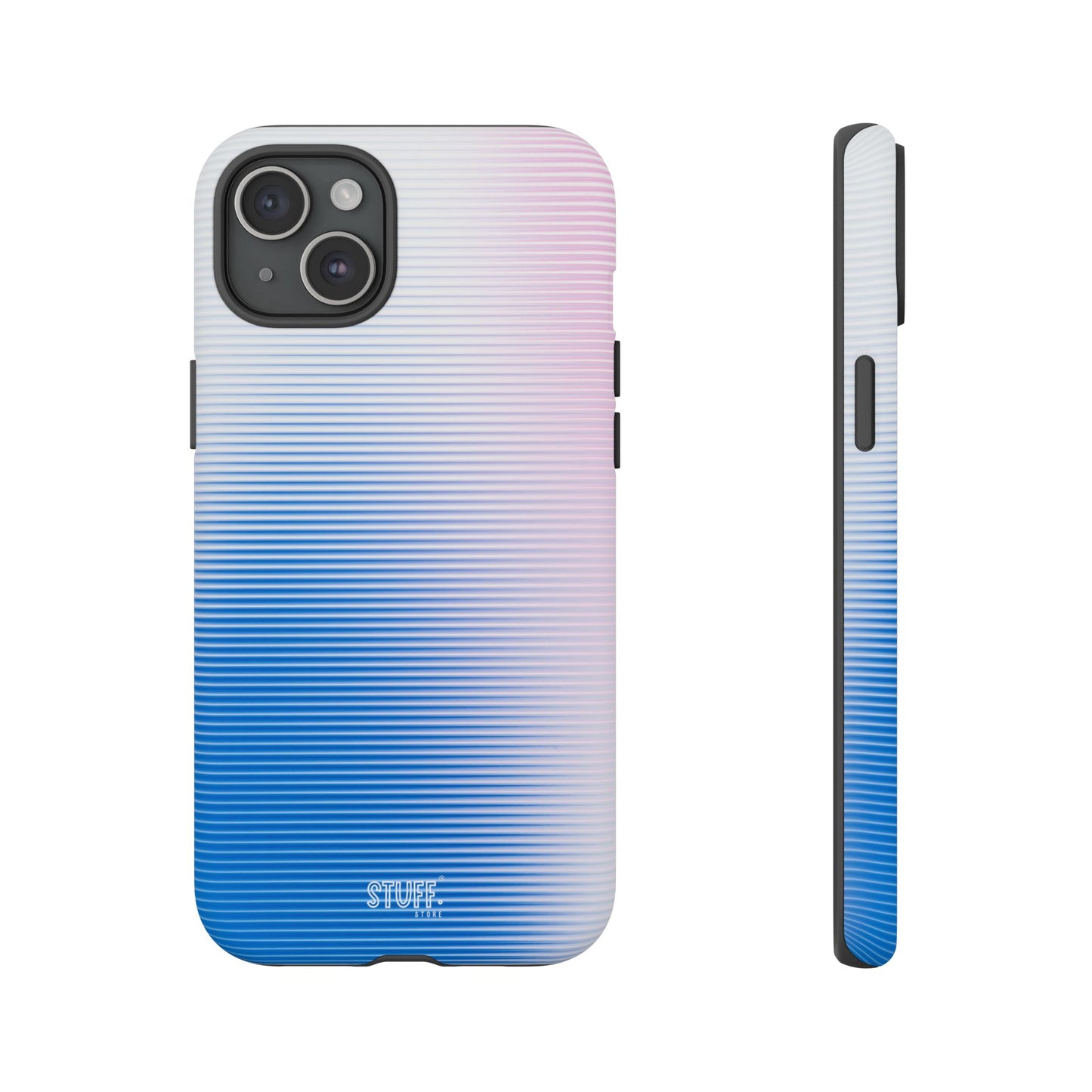 Gradient Case | Coque résistante double protection anti-choc - Dégradé Bleu & Rose