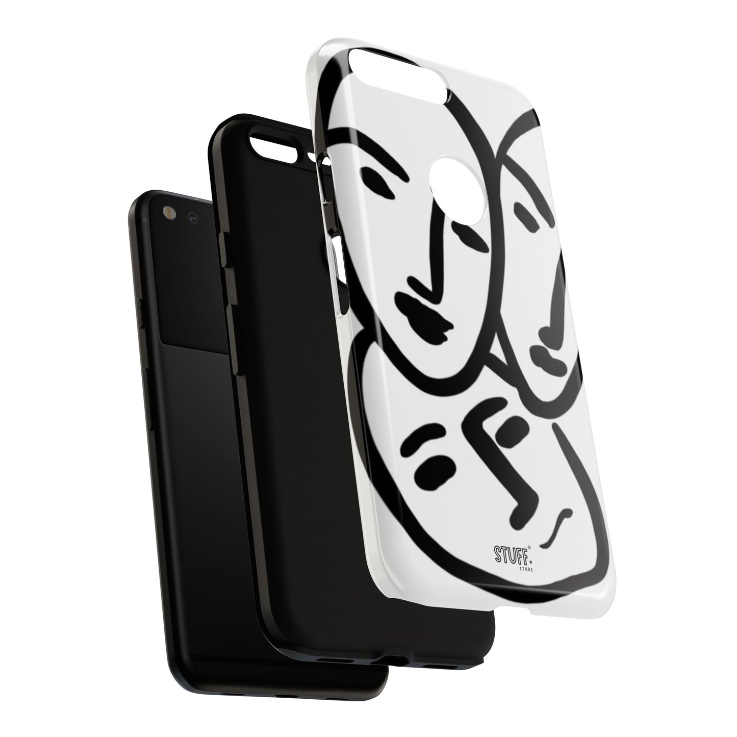 Les Trois Visages | Coque résistante double protection — inspiration Matisse