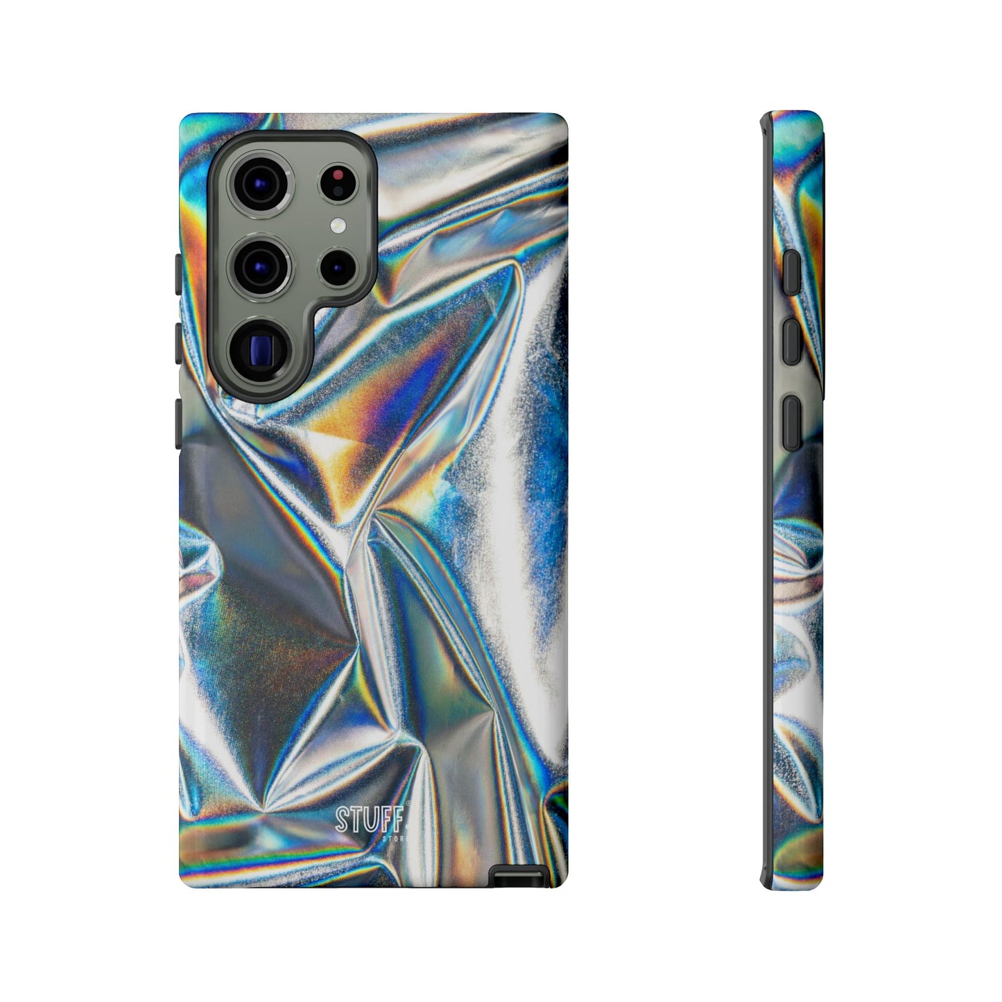 Metallic Case | Coque résistante double protection anti-choc - Effet Métallique