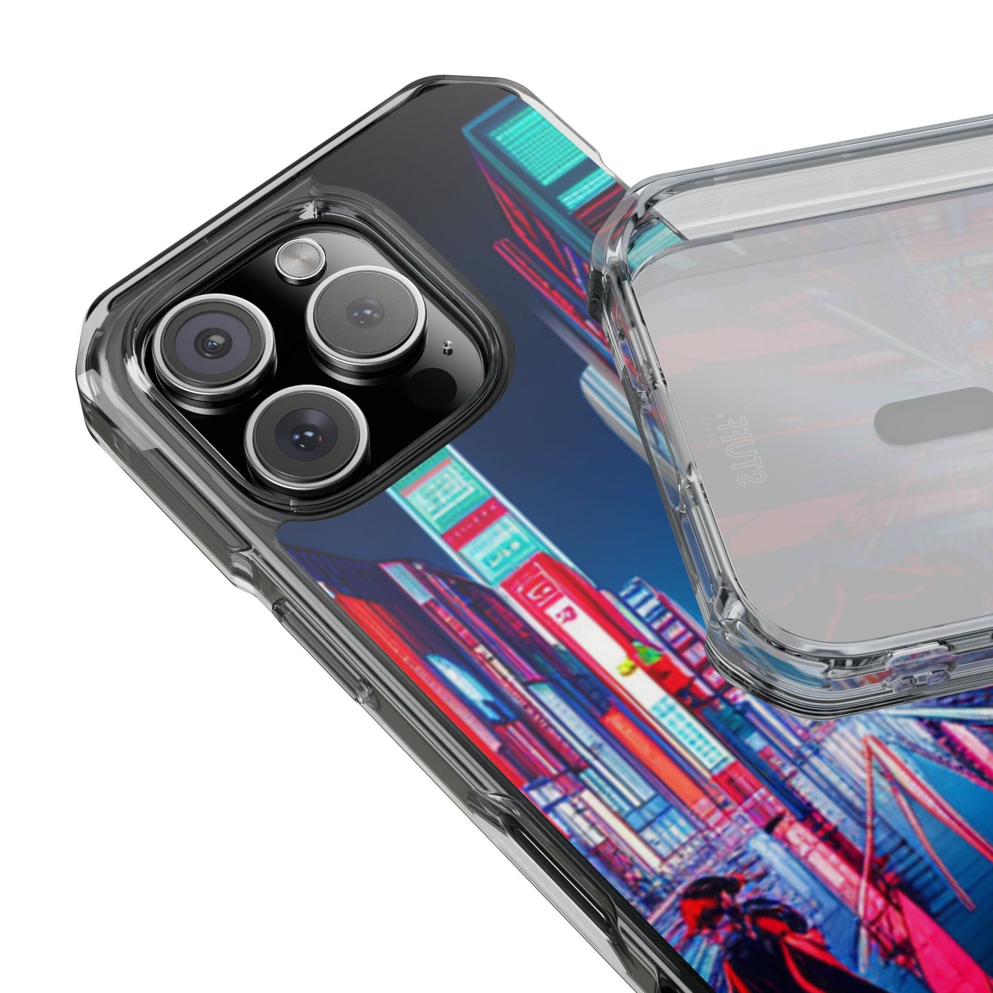 Cyber City Case | Coque transparente magnétique antichoc compatible MagSafe®