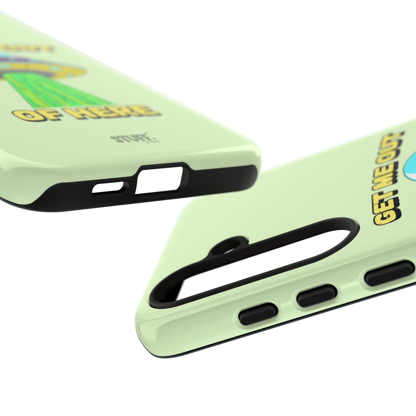 Get Me Out of Here | Coque résistante anti-choc — Vert Menthe
