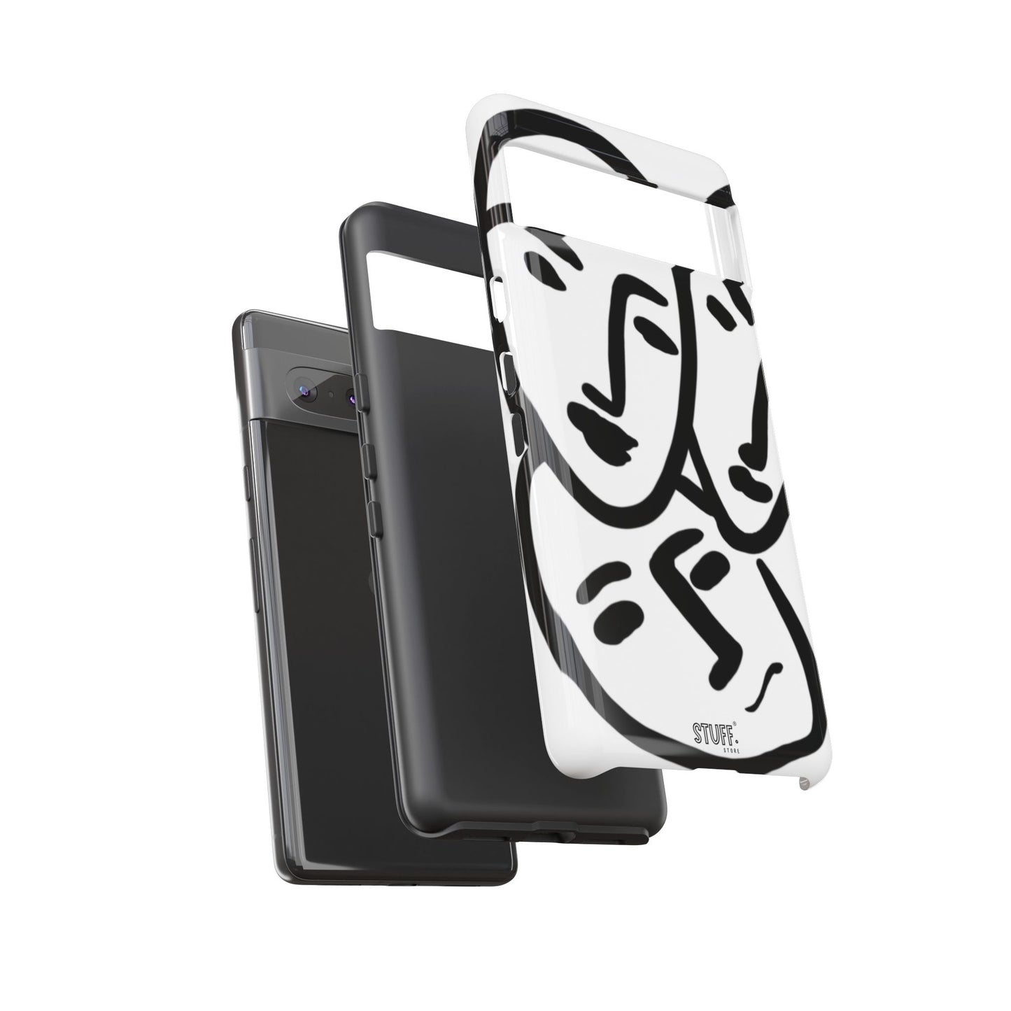 Les Trois Visages | Coque résistante double protection — inspiration Matisse