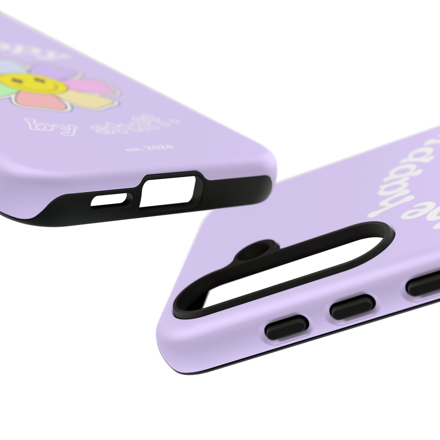 Be Happy Case | Coque résistante double protection avec Design Fleur Colorée