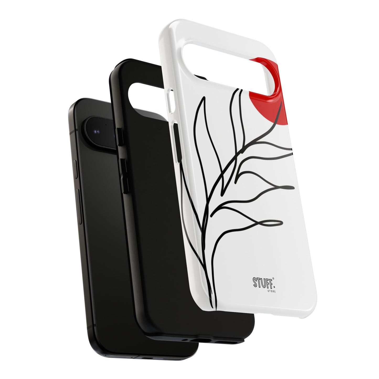 Red Sun Case | Coque résistante double protection avec Design Minimaliste