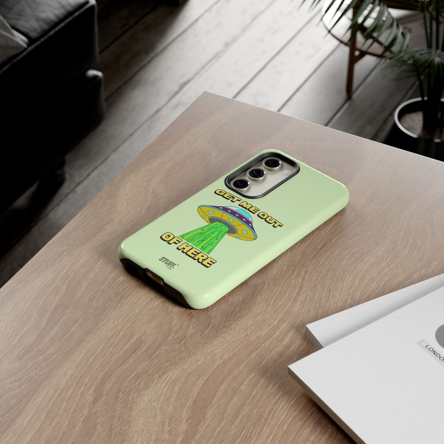 Get Me Out of Here | Coque résistante anti-choc — Vert Menthe