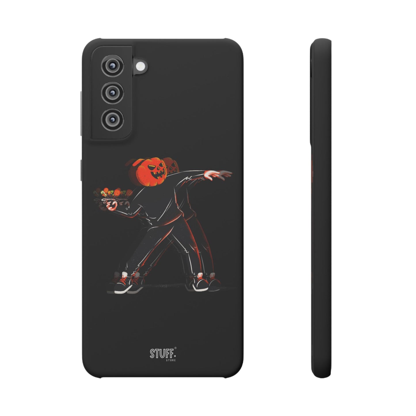 Pumpksy | Coque snap légère et résistante inspiration Banksy – Noir