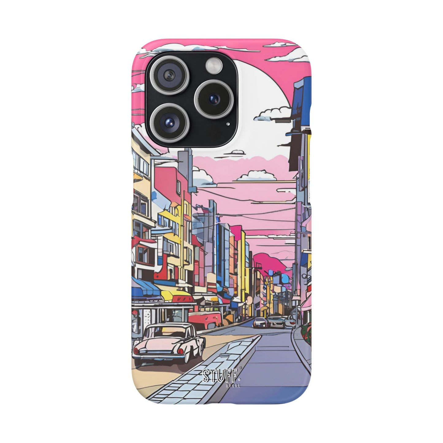 Pop Art Sunset | Coque snap légère et résistante inspiration Lichtenstein