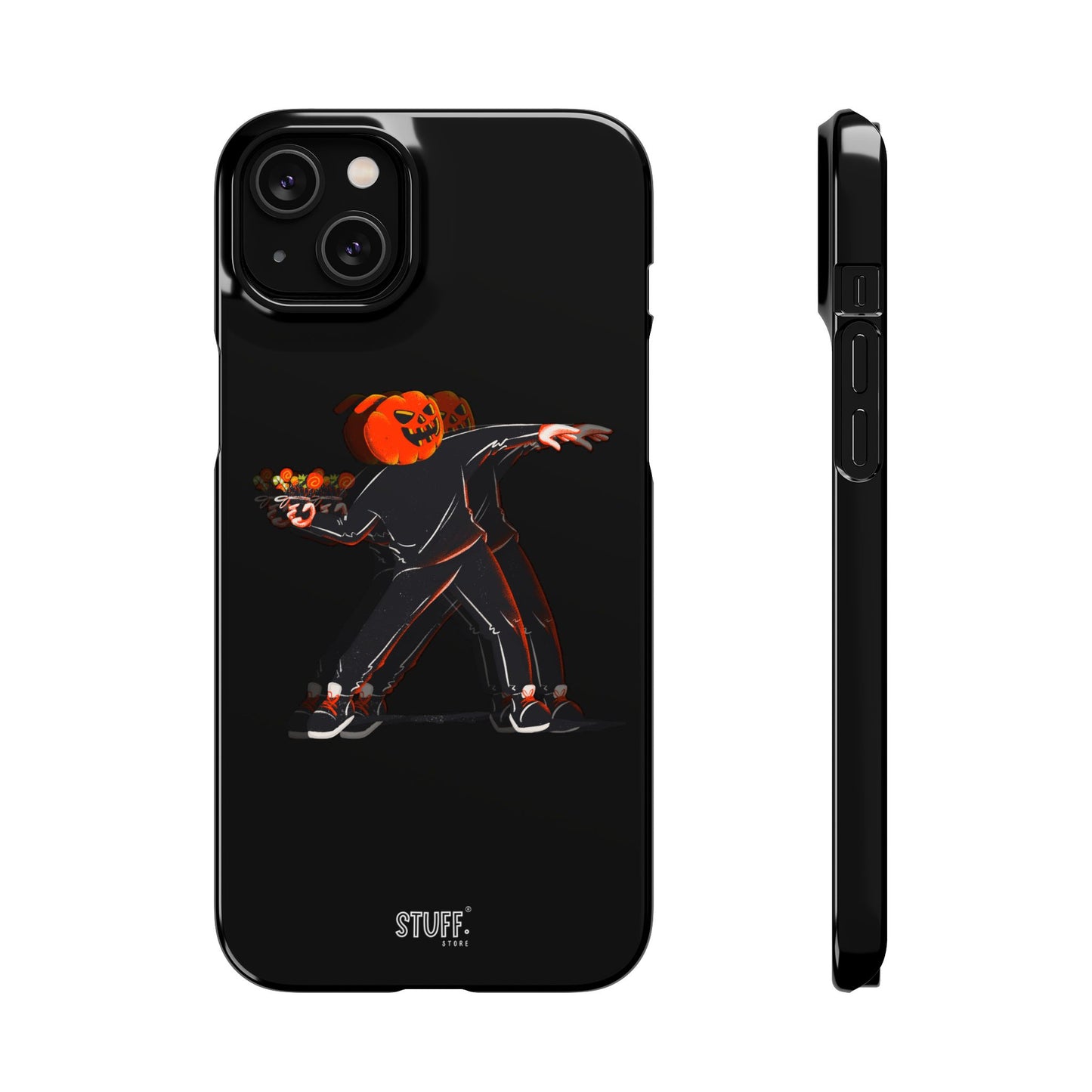 Pumpksy | Coque snap légère et résistante inspiration Banksy – Noir