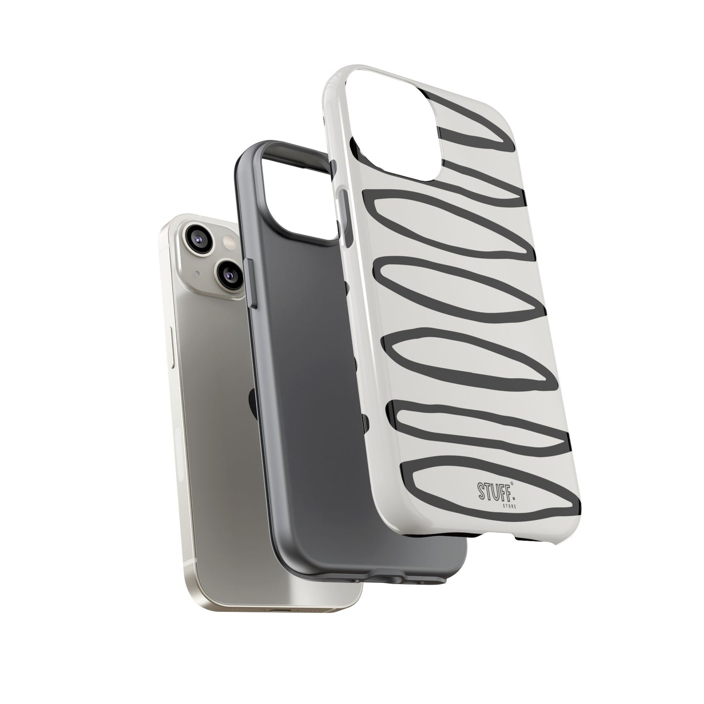Loopy Case | Coque résistante double protection - Motif cercles abstraits
