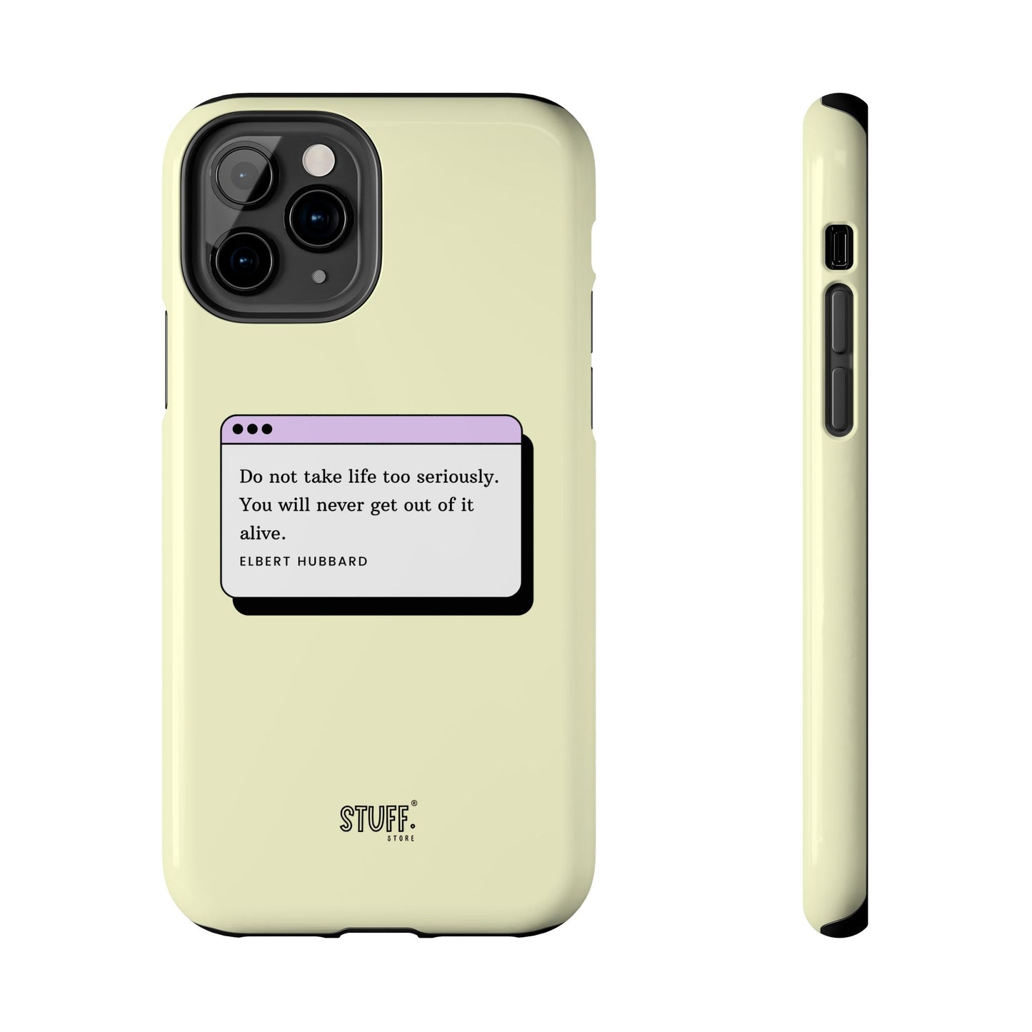 Window Case | Coque résistante à double protection avec citation – Design minimal & message puissant