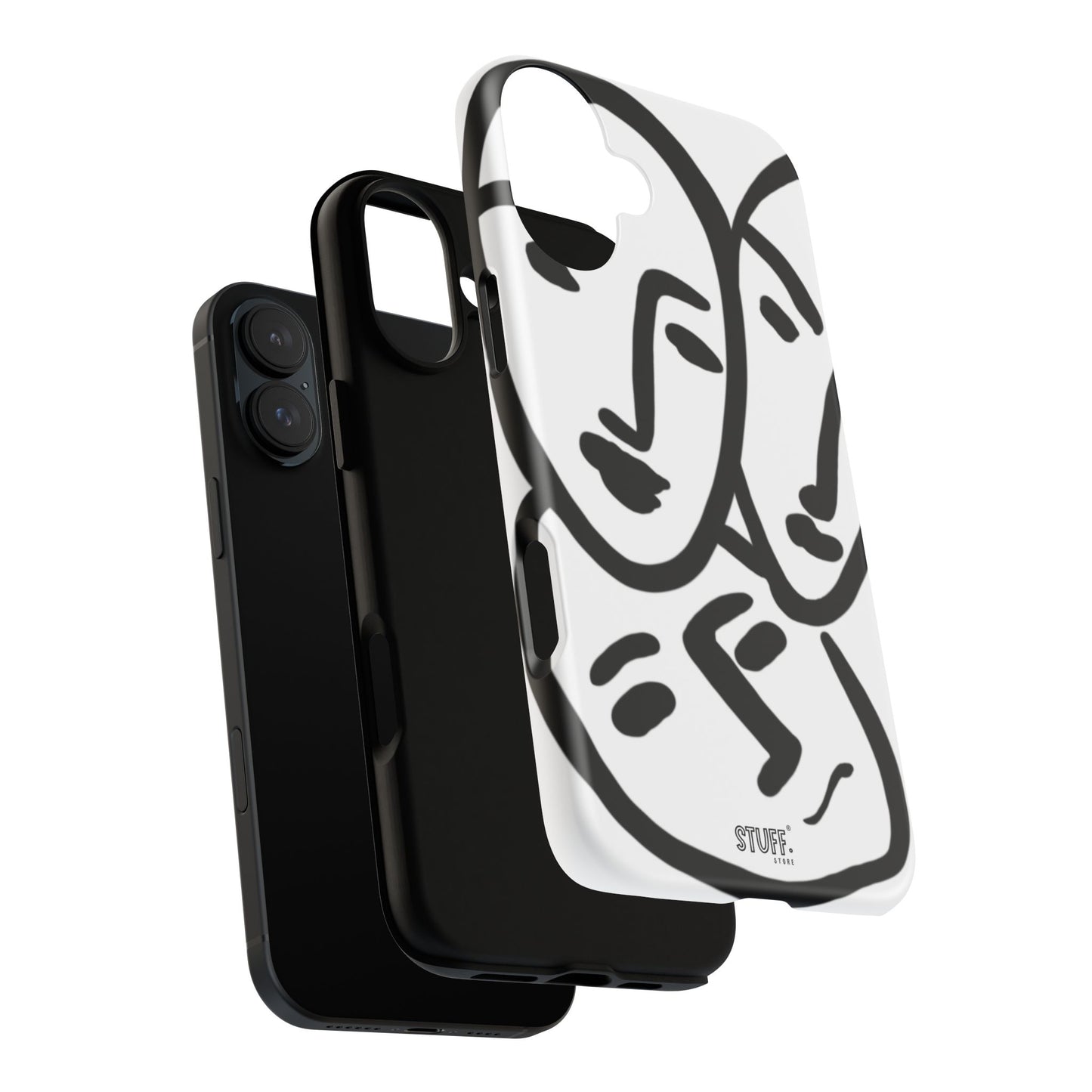 Les Trois Visages | Coque résistante double protection — inspiration Matisse