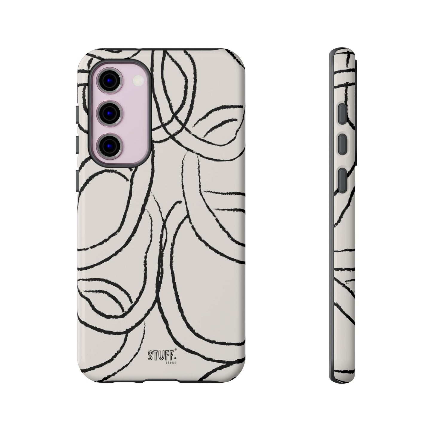 Doodly Case | Coque résistante double protection avec Design Gribouillis Minimaliste
