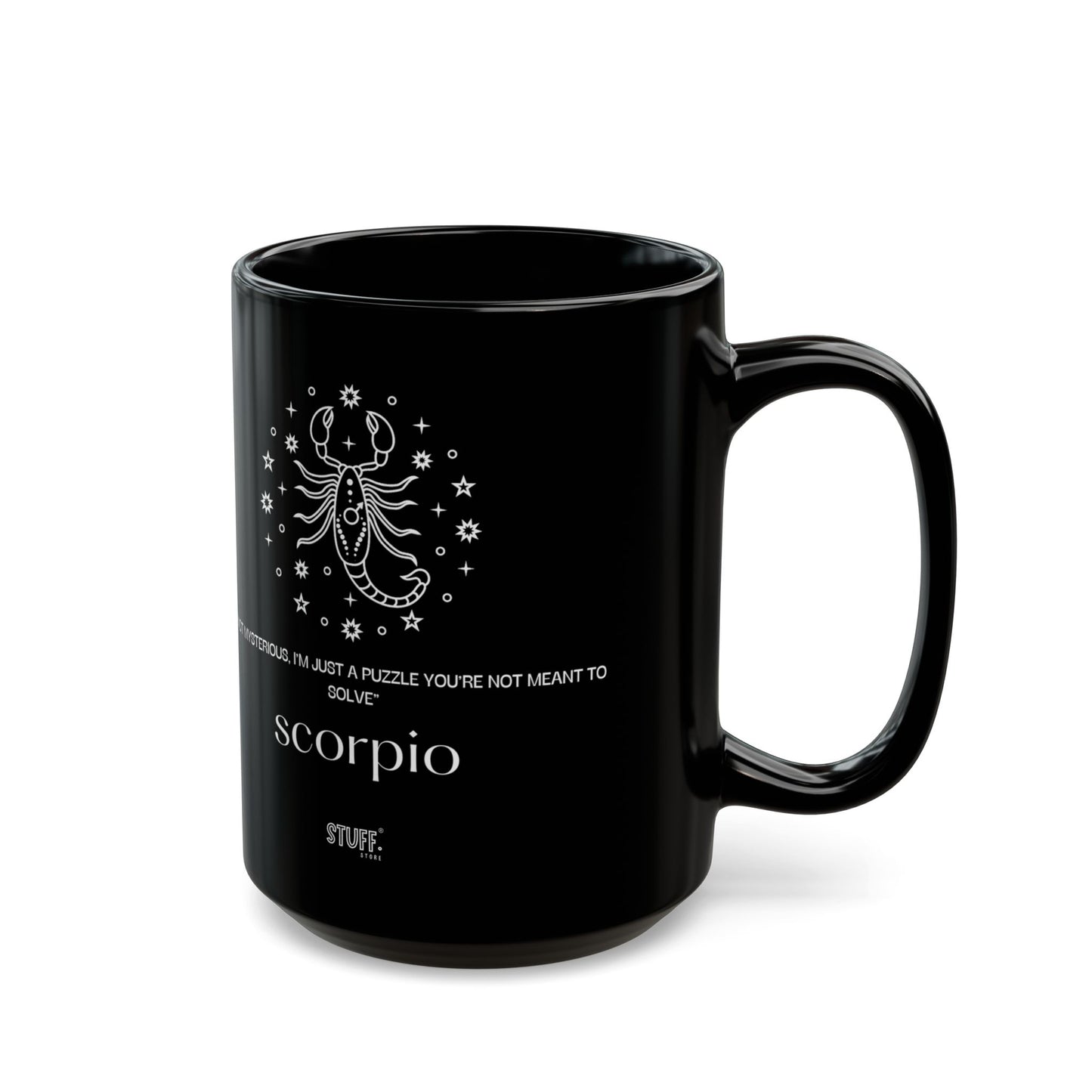 scorpio black mug
