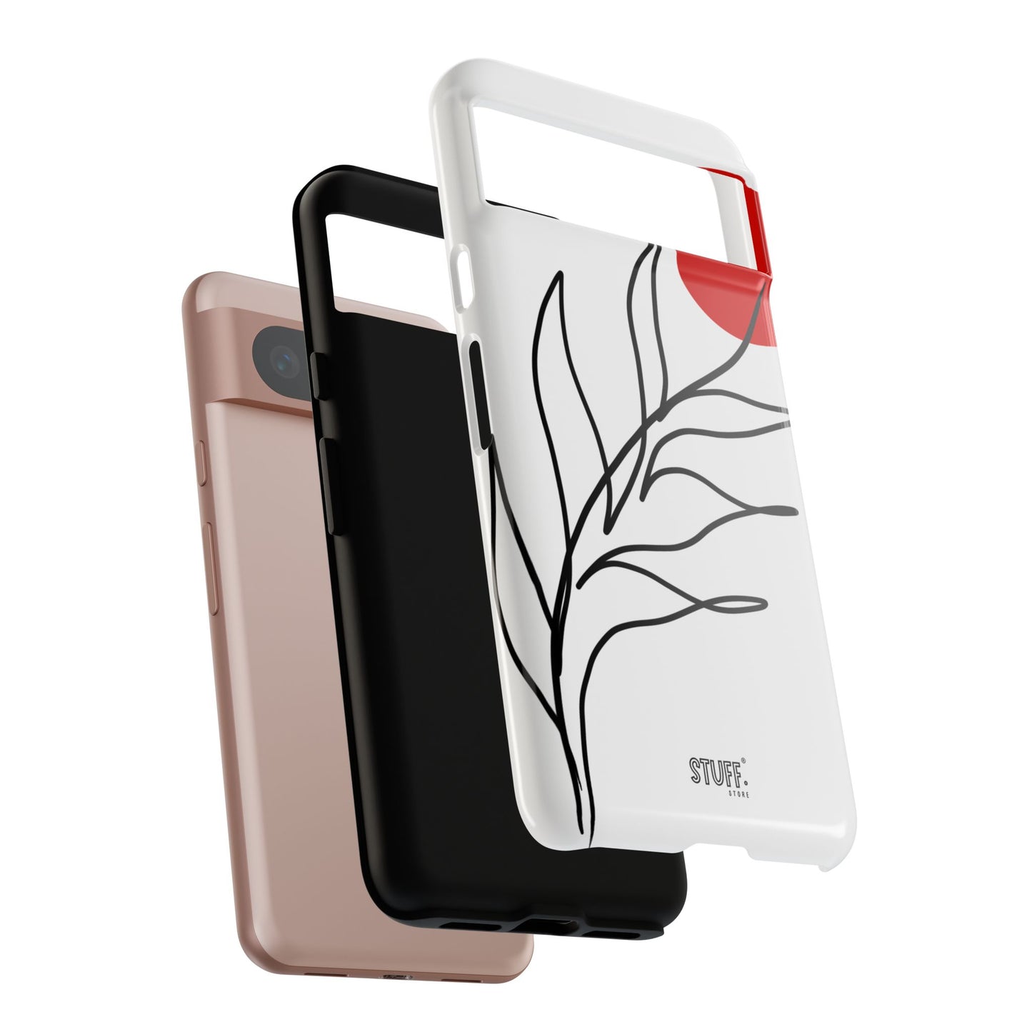 Red Sun Case | Coque résistante double protection avec Design Minimaliste