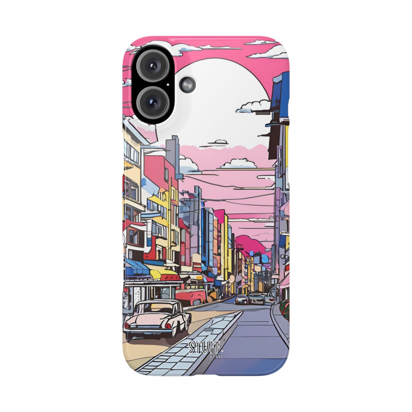 Pop Art Sunset | Coque snap légère et résistante inspiration Lichtenstein