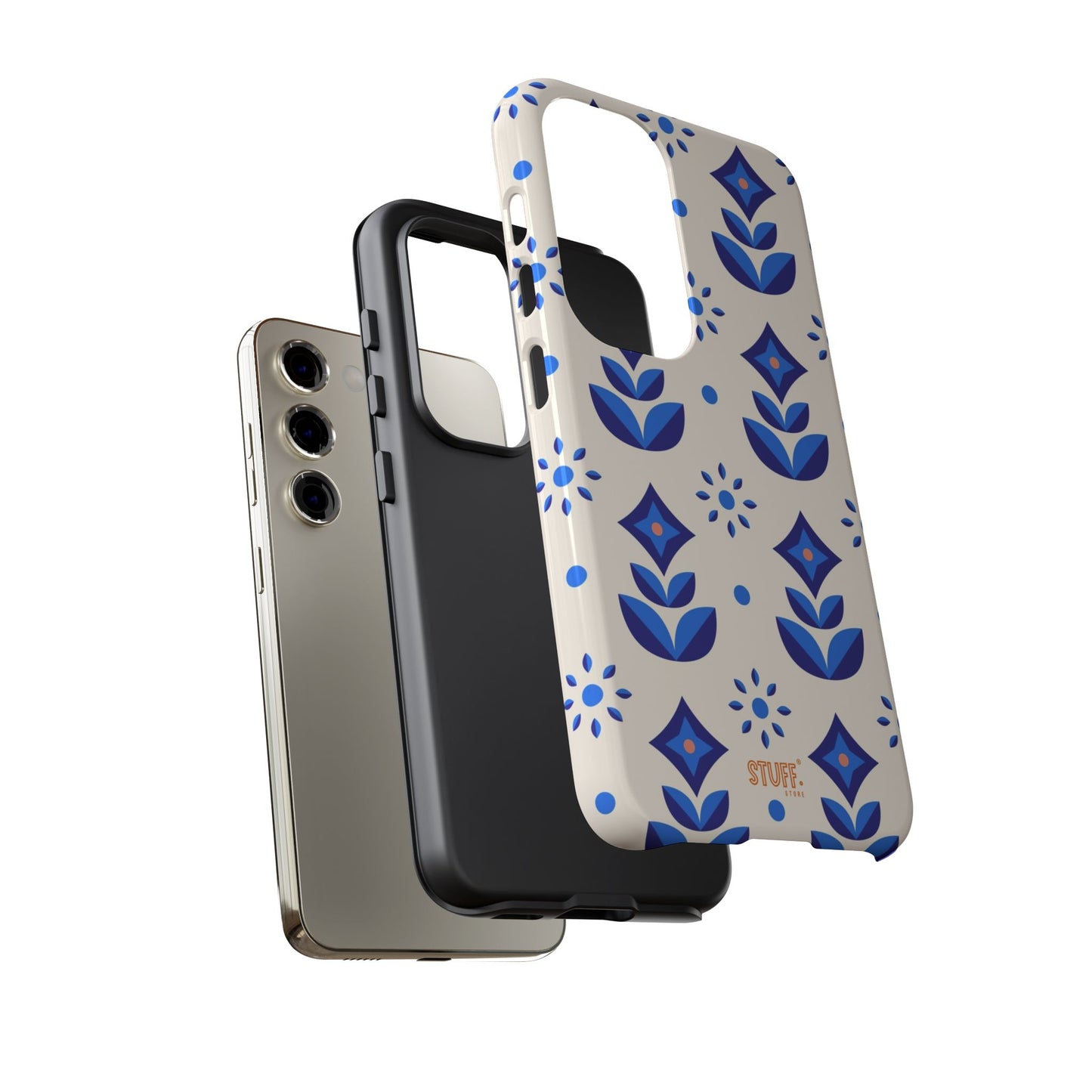Floral Case | Coque résistante double protection avec Design Fleuri