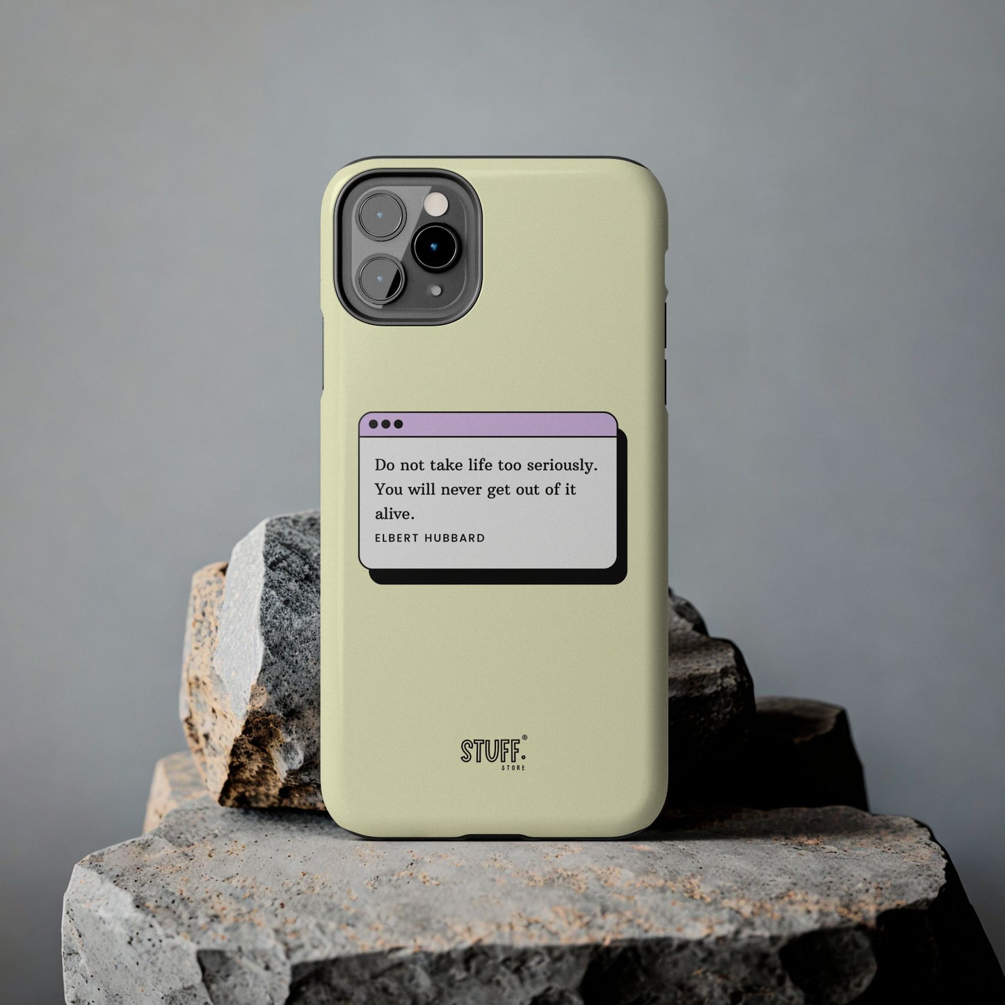 Window Case | Coque résistante à double protection avec citation – Design minimal & message puissant