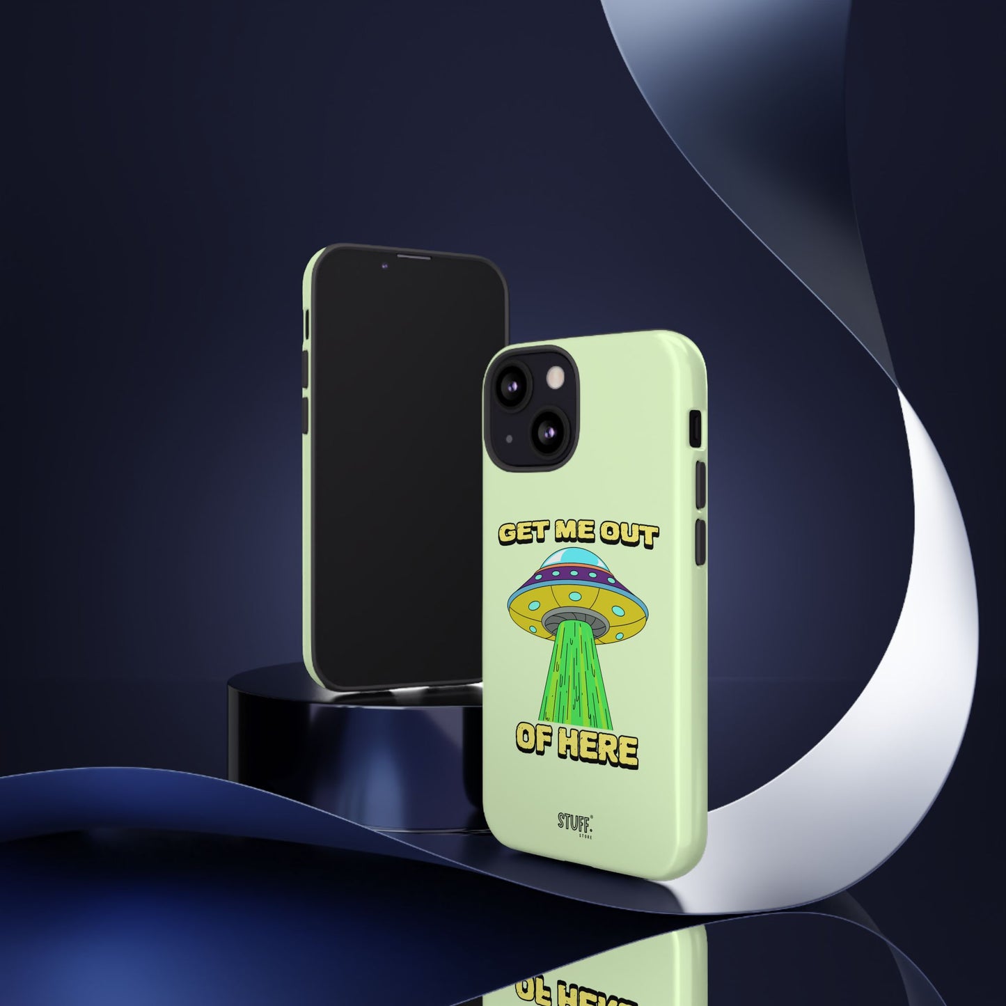 Get Me Out of Here | Coque résistante anti-choc — Vert Menthe