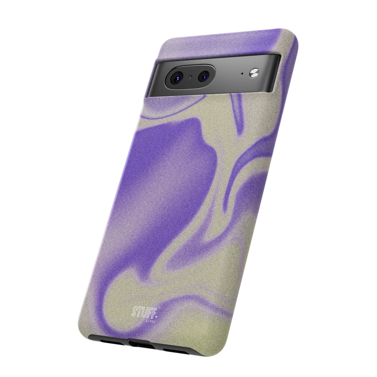 Swirly Case | Coque résistante double protection - Motif vague pourpre