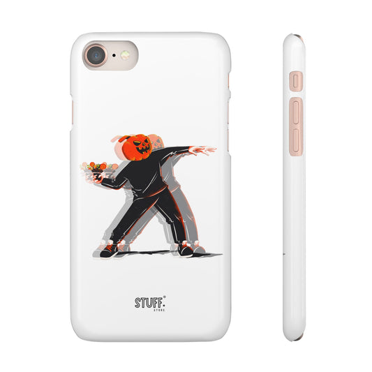 Pumpksy | Coque snap légère et résistante inspiration Banksy – Blanc